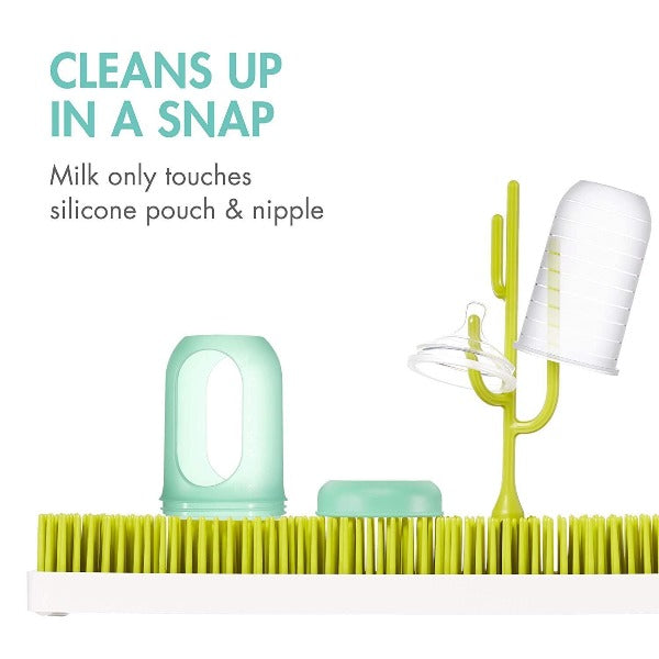 Boon NURSH Reusable Silicone Pouch Bottles, 8 Ounce (Pack of 3)