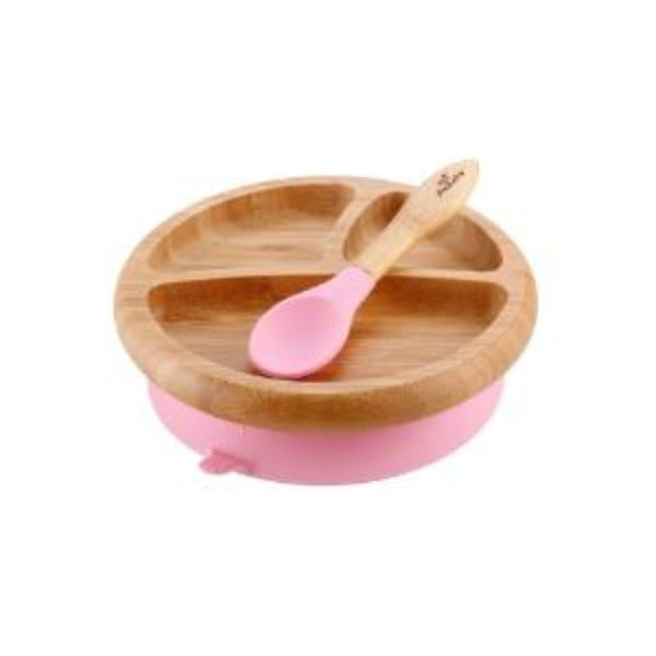 Avanchy Bamboo Suction Baby Plate + Spoon