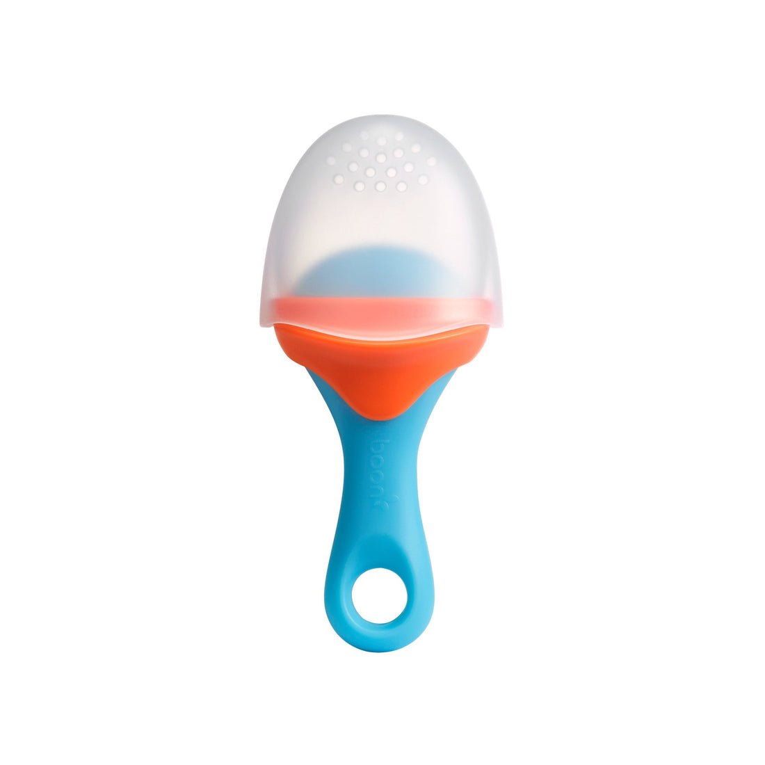 Boon Pulp Silicone Teething Feeder In Blue/orange